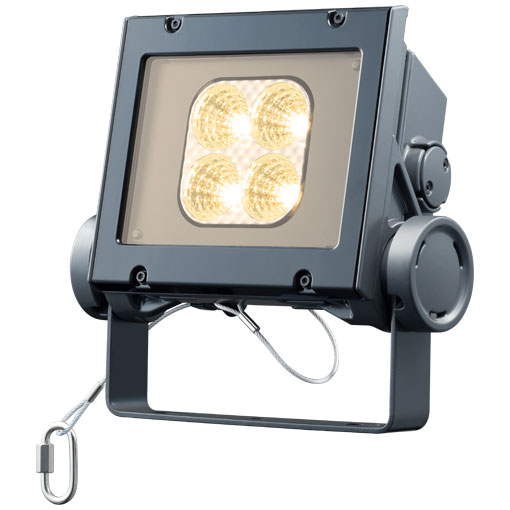 岩崎 LEDioc FLOOD NEO(レディオック フラッド ネオ) LED投光器 20クラス 中角タイプ ナトリウム色(2100K)タイプ 本体色:ダークグレイ LED一体形 耐塩塗装 ECF2040MNHSAN8DG ※受注生産品