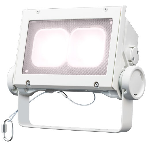 岩崎　LEDioc　FLOOD　NEO（レディオック　フラッド　ネオ）　LED投光器　80クラス　器具光束11，000lm　超広角タイプ　白色（4000K）タイプ　本体色：ホワイト　LED一体形　耐塩塗装　ECF8040SWWSAN8W ※受注生産品