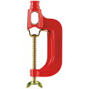岩崎 アイランプホルダ(投光器)用 バイス(万力) 丸棒φ50 平板60mmまで取付用 赤色(レッド) F3(3)