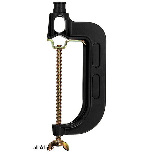 岩崎　アイランプホルダ（投光器）用　バイス（万力）　丸棒φ70　平板100mmまで取付用　黒色（ブラック..