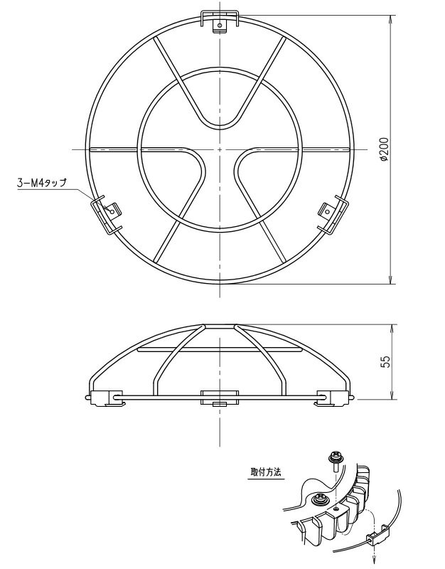 岩崎 アイランプホルダ(投光器)用 ガード S...の紹介画像3