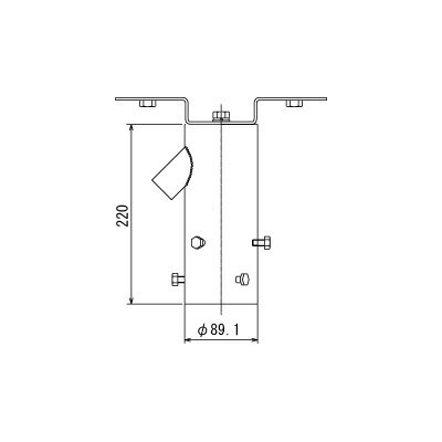 Effective Lights - 東芝　LED投光器用取付架台　1灯用　メタリックシルバー　TFB1071S