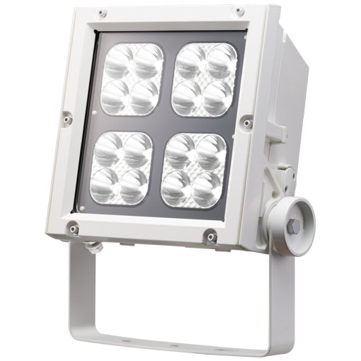 岩崎　LEDioc　FLOOD　NEO（レディオック　フラッド　ネオ）　LED投光器　150クラス　狭角タイプ　昼白色（5000K）　本体色：ホワイト　LED一体形　屋外・屋内兼用　耐塩仕様　ECF15040NNSAN8W ※受注生産品