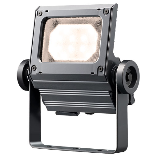 岩崎　LED投光器　LEDiocFLOODNEO(レディオックフラッドネオ)　重耐塩仕様　LED・電源ユニット内蔵形　30クラス　本体色：ダークグレイ　超広角タイプ　電球色(2700K)　ECF3050SWLSAN8DG