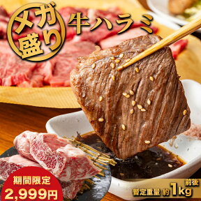 【お一人様1点まで 期間限定 2,999円】牛ハラミ 焼肉 業務用 やわらか牛ハラミ メガ大盛り1kg 冷凍 オールミート 牛肉 bbq 肉取り寄せグルメ 各種ギフト対応 贈り物 プレゼント 内祝い 母の日 ギフト プレゼント 食品 母の日プレゼント グルメ 義母 花以外 食べ物