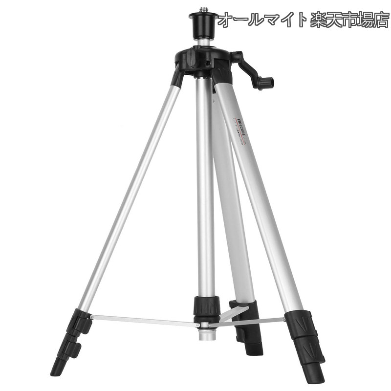 Rakuten - 【送料無料】エレベーター三脚 レーザー墨出し器用エレベーター三脚 1500mm レーザー用 三脚 大型アルミ三脚 地墨照射タイプ 高さ56CM~150CM 耐荷重6KG 測量用品 F1500H