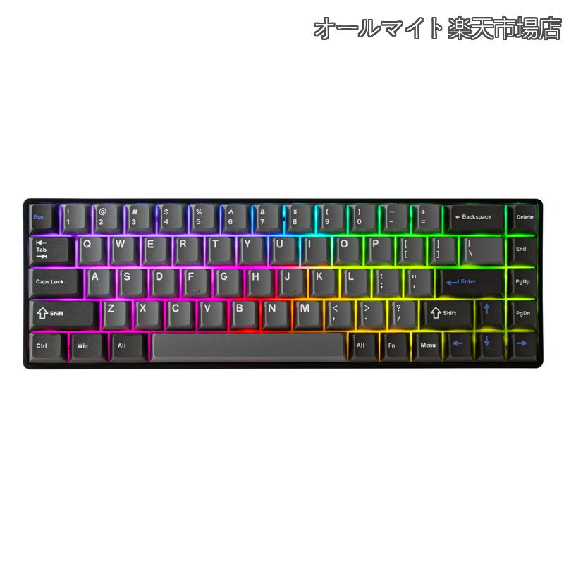 Rakuten - 【送料無料】G65 eスポーツゲーミングキーボード、ラピッドトリガーキーボード - ホール効果スイッチ - 磁気スイッチ - ラストウィン＆リリースデュアルトリガーモード - 調整可能な作動、ブラック グレー ペリー