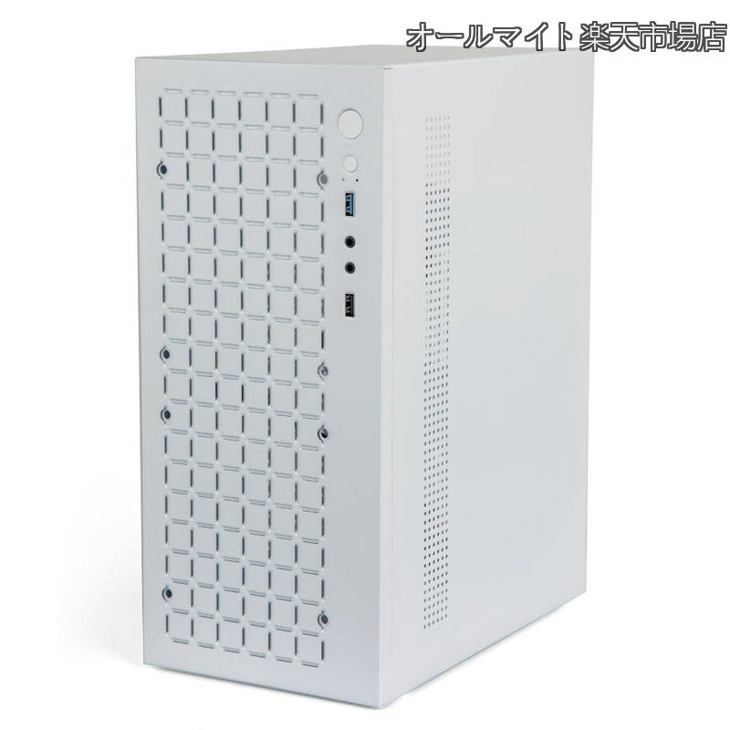 Rakuten - 【送料無料】PCケース MATX ケース ミニ PC ITX デスクトップ コンピューター ケース サポート マイクロ ATX MATX DTX ITX ミニ PC USB3.0 サポート 3.5'' HDD (ホワイト)