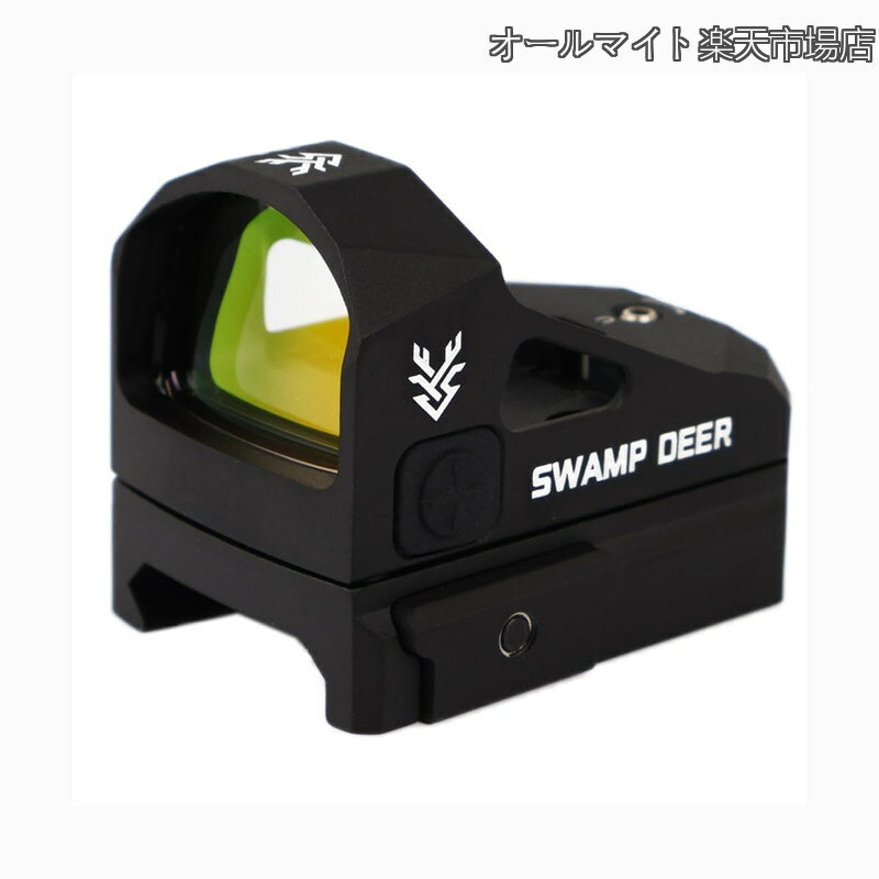Rakuten - 【送料無料】DEER OPTICS HD1x24 Mini ドットサイト ダットサイト 1500gまでの耐衝撃性能オープンドットサイト 20mmレール対応照準器(BK)
