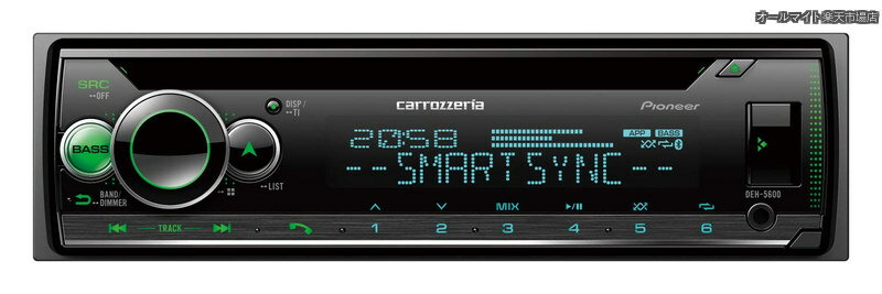 【送料無料】カーオーディオ DEH-5600 1D CD Bluetooth USB iPod iPhone AUX DSP カロッツェリア
