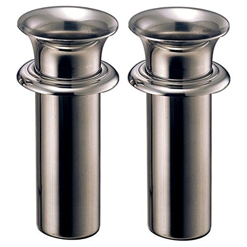 Rakuten - 【送料無料】ステンレス製 中入れ式 ツバ付 筒径：58mm（特大） ツバ下深さ：170mm 1対2本セット [N-58（特大）]