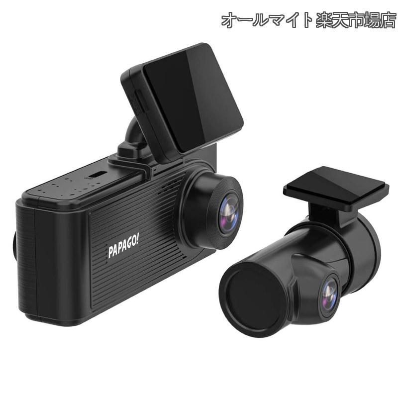 【送料無料】全方位 490° ドライブレコーダー 3カメラ フルHD 200万画素 SONY製 CMOSセンサー STARVIS ノイズ対策済 LED信号対応 WDR Gセンサー 駐車監視機能 GoSafe 490G GS490G-64GB ブラック
