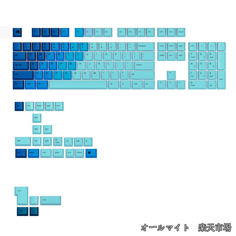 Glorious GPBT Gradient Keycaps - Nebula - US - Retail GLO-KB-ACC-KC-GPBT-GR-OCN-US KB0868