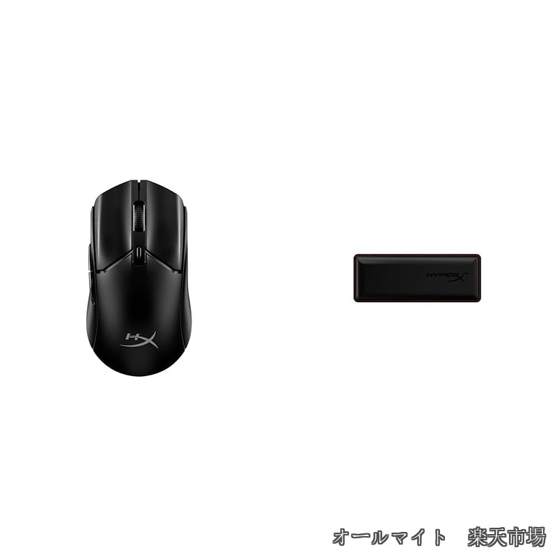 HyperX Puslefire Haste 2 Core ワイヤレス ゲーミングマウス PC向け 軽量 71g 100時間 デュアルワイヤレス (2.4GHz / Bluetooth) センサー 12000DPI ブラック