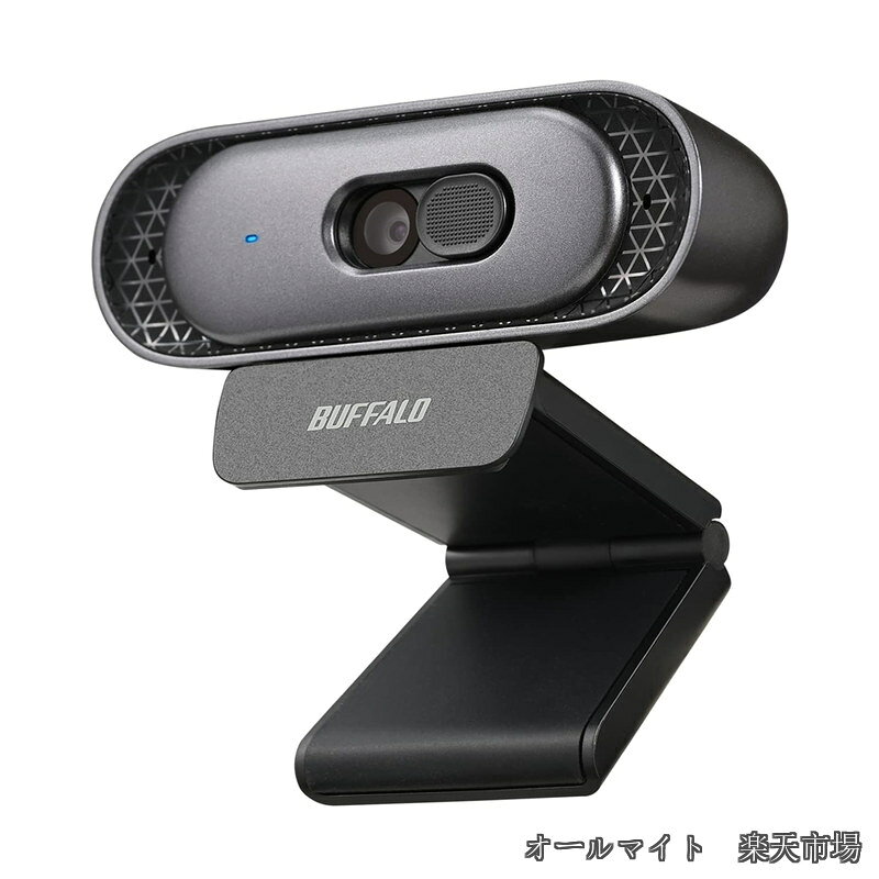 【送料無料】バッファロー WEB カメラ フルHD 1080p 390万画素 Zoom/Slack/Microsoft Teams メーカー動作確認済 PC/Windows/Mac 対応 オートフォーカス ステレオマイク 内蔵 三脚穴