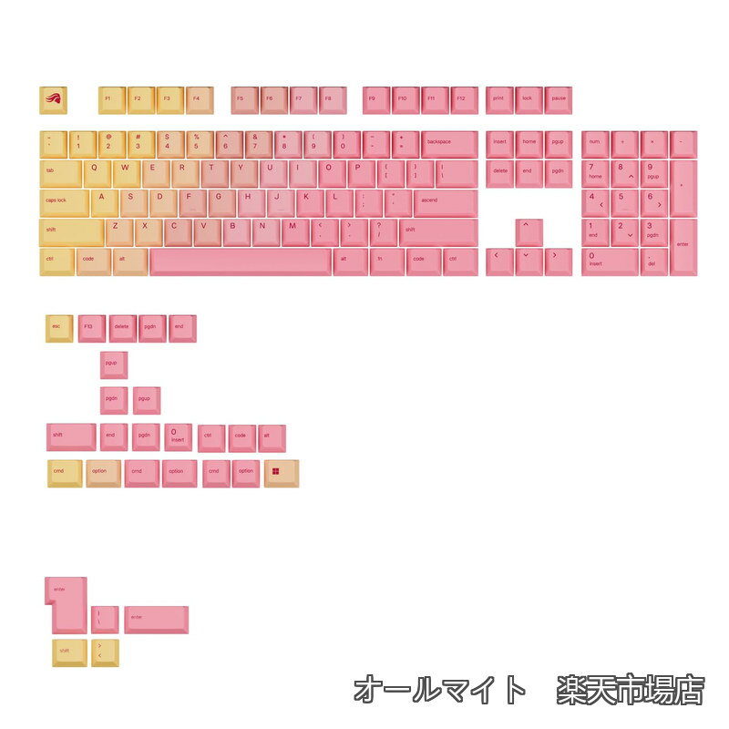 GPBT Gradient Keycaps - Grapefruit - US - Retail GLO-KB-ACC-KC-GPBT-GR-GPF-US KB0866