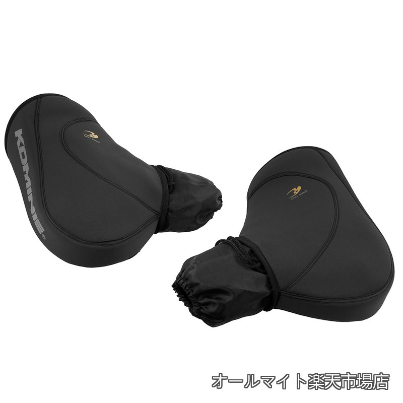 Rakuten - 【送料無料】バイク用 AK-362 ネオプレーンハンドルウォーマーネオ Black Free