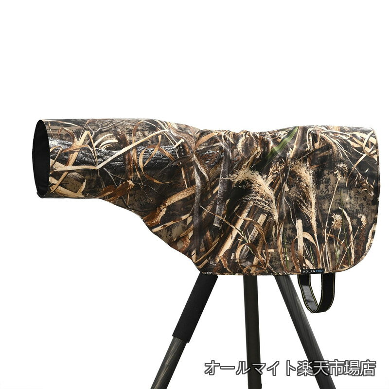 Rakuten - 【送料無料】Lサイズ レインカバー 望遠用レインコート、長さ90cm 400mm f/2.8、500mm f/4、600mm f/4、800mm f/5.6レンズ-#厚手芝生防水