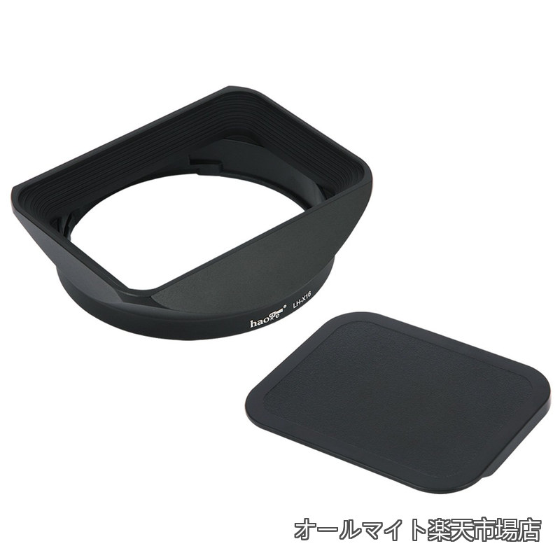 Rakuten - 【送料無料】Bayonet スクエアメタルレンズフードシェード キャップ付き 富士フイルム 富士フイルム フジノン XF16mmF1.4 XF 16mm F1.4 R WR 広角 X-Pro2 X-Pro1 X-T2 X-T1 X-T20 X-T10 X-E2S X-A5 X-A20 X-E3 X-H1用 LH-XFの交換用。 16インチ。