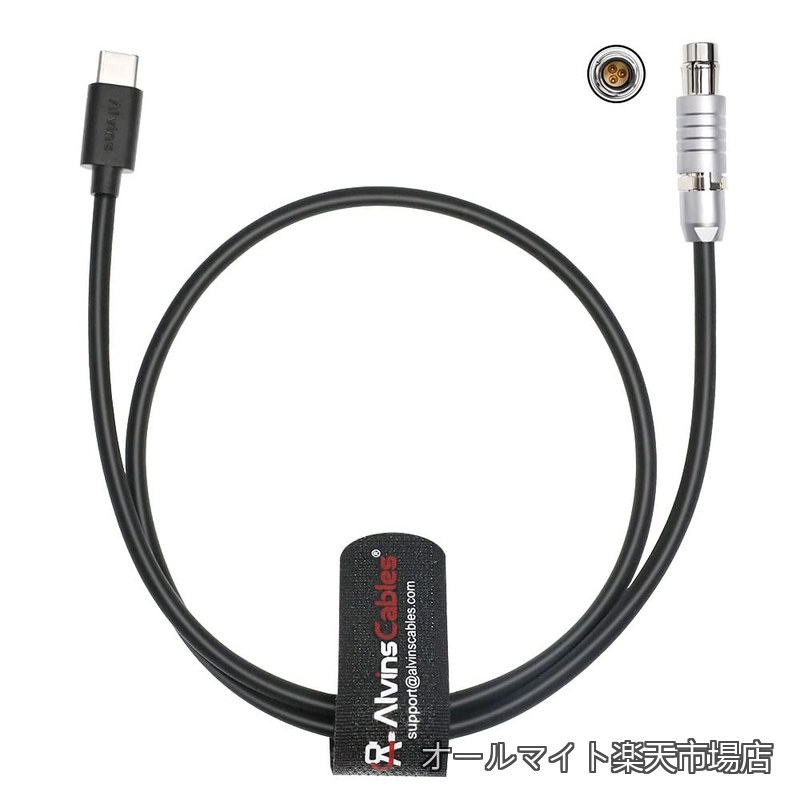 樂天商城 - 【送料無料】Cables USB-C Type-C to RS 3ピン コントロールケーブル、DJI Focus Pro対応、ARRI ALEXA/RED DSMC2 / SONY VENICE対応、Fischer 3ピン オス、ジンバル録画制御用 60cm