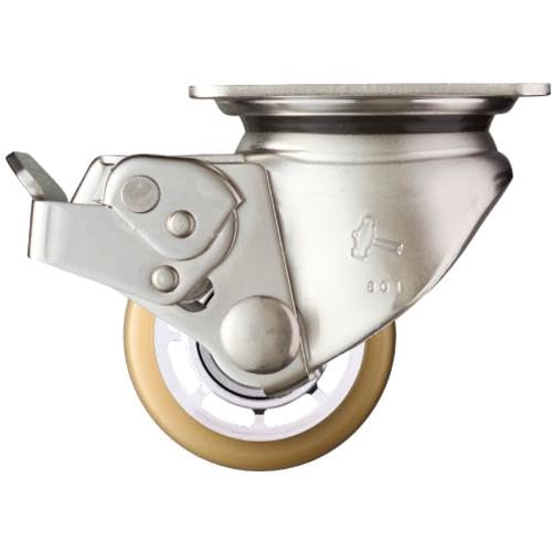 Caster) SUS 低床式 重荷重用 自在 SP付 ウレタンB車 65mm 545S0S-BAU65