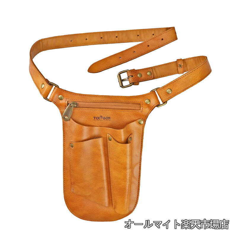 Rakuten - 【送料無料】ガーデニング バッグ 園芸用品 花屋 作業用 工具入れ キャメル色 タン色 多収納ポケット ツールバッグ 園芸ベルト 園芸ツールベルト 工具収納ベルト アウトドアポッケト