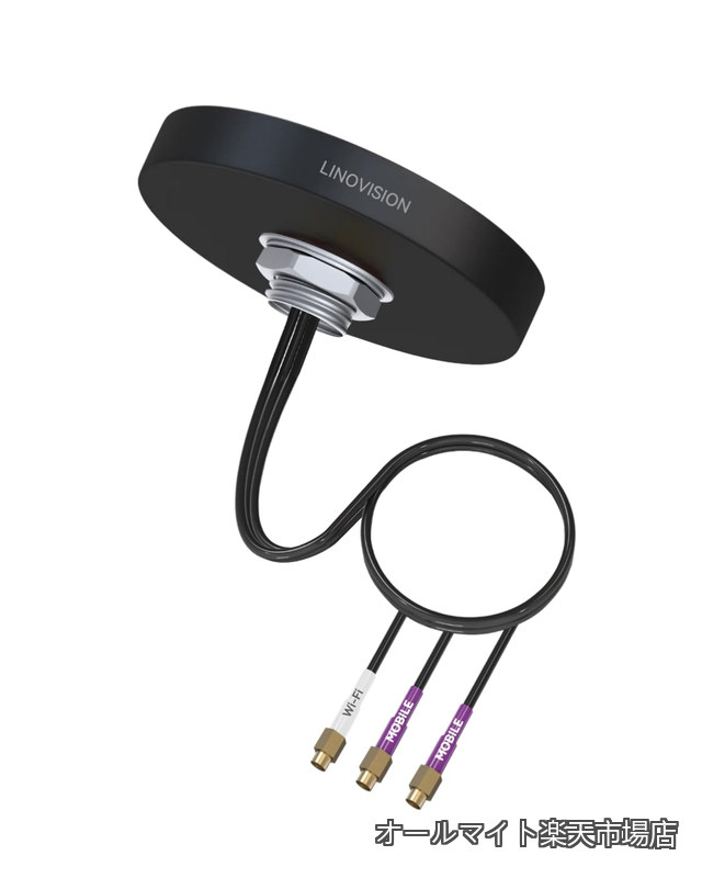 4G LTE MIMO & WiFi 3-in-1 コンボアンテナ、2 x 4G LTE+ 1 x デュアルバンド Wi-Fi、屋外/屋根 SMAアンテナ、IOT-R32 / Inhand IR302 / Teltonika RUT241 / RUT240などに対応可能