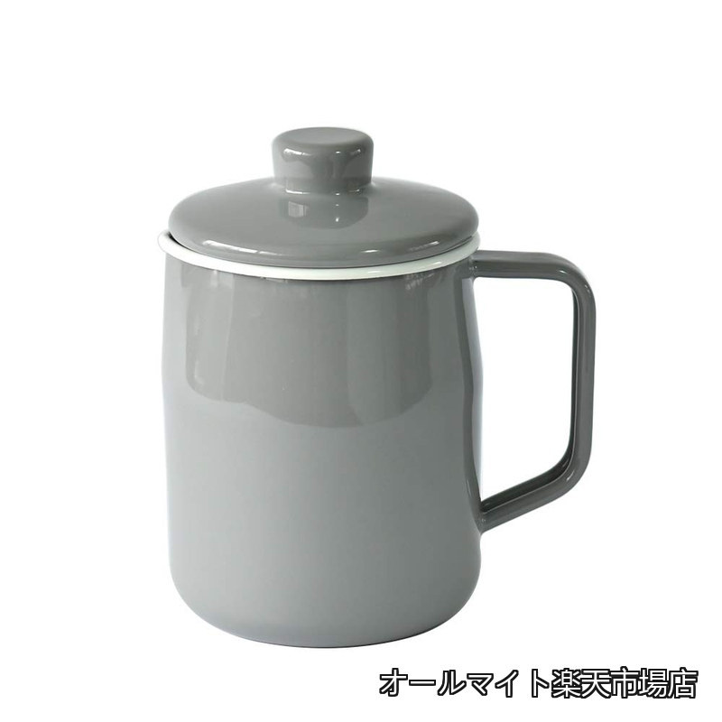 【送料無料】フィルト 1.0L オイルポット Filto Series 油入れ 二重こし網 油こし器 スリム コンパクト ミニ 小さめ 揚げ物 ライトグレー
