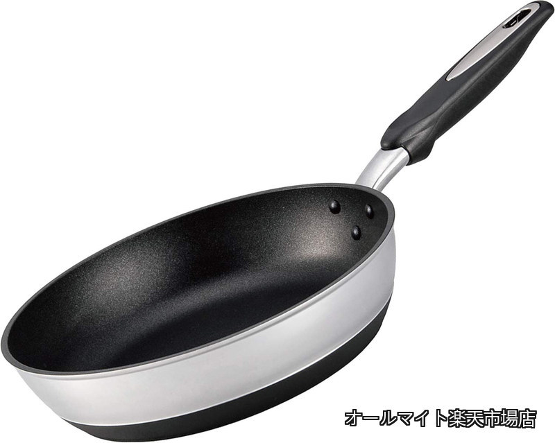 樂天商城 - 【送料無料】フライパン 26cm アルミ IH対応 日本製 全面均一加熱 時短フライパン 丈夫 frying pan made in japan アルミ鋳物製 キャスト 熱変形に強い 木柄 木ハンドル 金属ヘラ使用 累計販売数100万枚 テフロン加工 ハイグレードコーティング 耐久性 焦げ付きにくい ジャパ