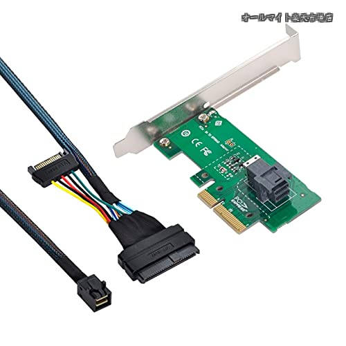 樂天商城 - 【送料無料】3.0 4.0 → SFF-8643 カードアダプター U.2 U2 SFF-8639 NVME PCIe SSD ケーブル メインボードSSD用