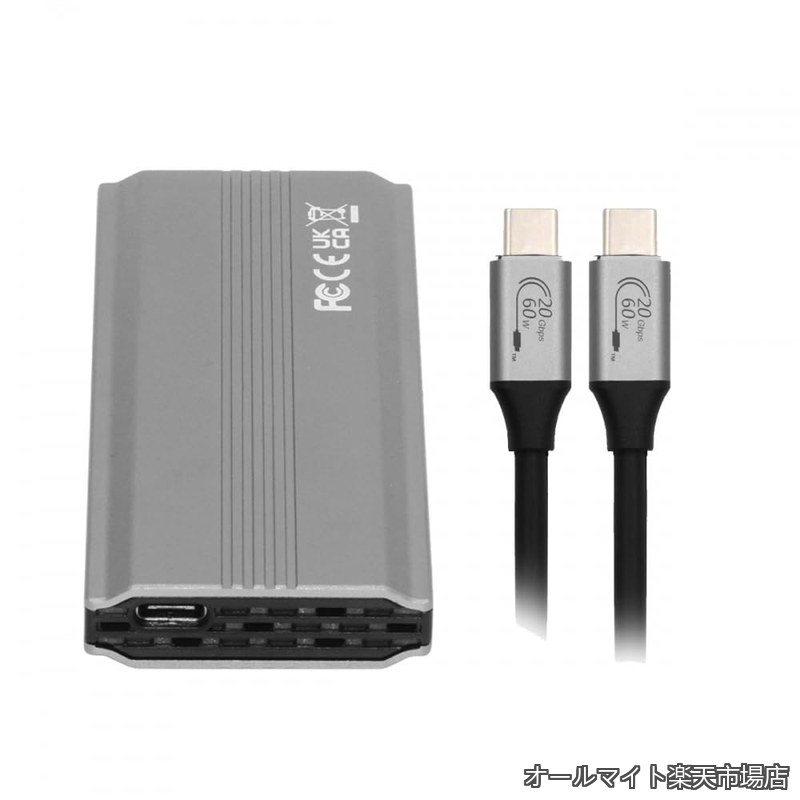 タイプ C USB3.2 USB4 20Gbps から M キー M.2 NGFF NVME SATA SSD PCBA エンクロージャ 2280/2242/2260mm RTL9220