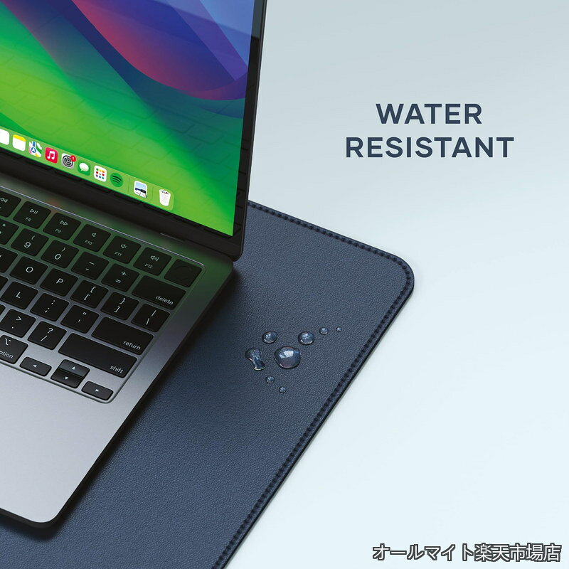 【送料無料】ヴィーガンレザーデスクマット 両面 大型マウスパッド 革製 防水 、ゲーミング・ オフィス・リモートワークデスクパッド (68 x 31.5 x 0.3cm) (ブルー) allmight1-10046699 オールマイト 楽天市場店 サンプル画像3