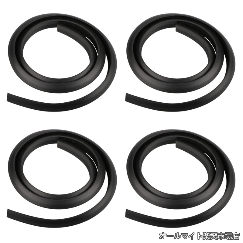 Rakuten - 【送料無料】BLANC フェンダー アーチ モール 汎用 オーバー フェンダーモール ホイール ワイド トリム 150cm 4本 セット 黒 ブラック