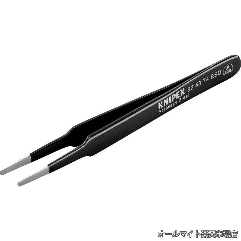 KNIPEX 9258-74ESD 精密ピンセット 120MM