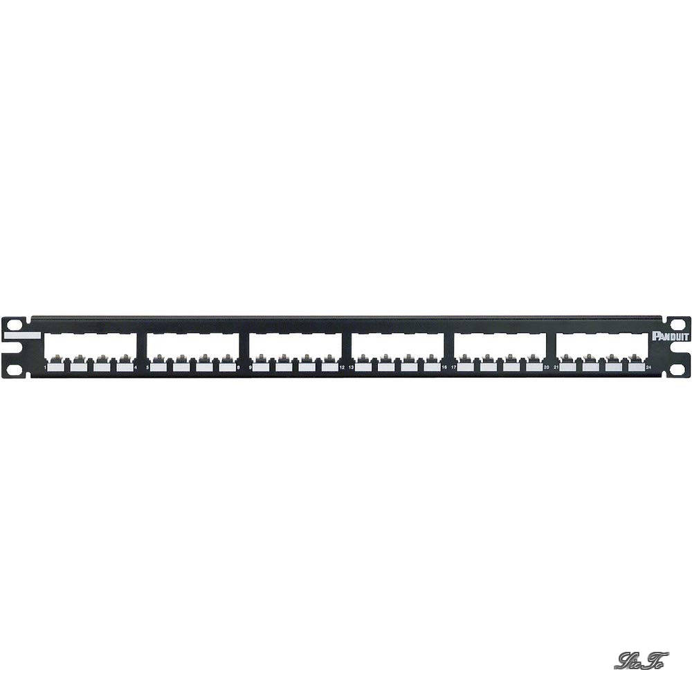 Rakuten - 【送料無料】シールド対応24ポートモジュラーパッチパネル枠 CP24BLY ブラック