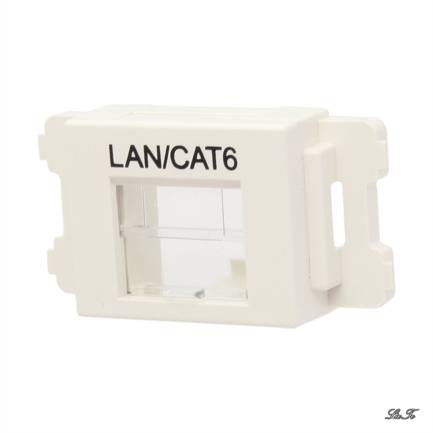 Rakuten - 【送料無料】JISプレート用シャッター付きアダプタ LAN/Cat6 CMASSP6IW-X