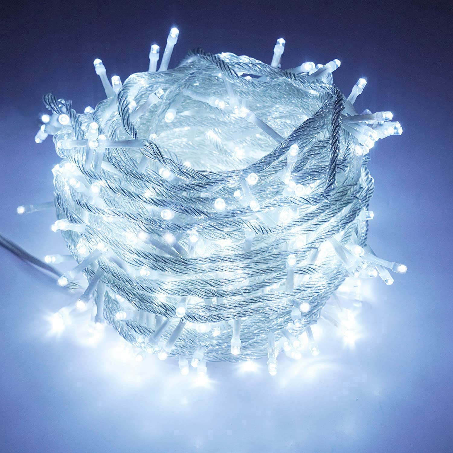 【送料無料】LEDイルミネーション ライト 500球 30m クリスマス 飾り LED電飾 8パターン 複数連結可 防水 クリスマスツリーライト ホワイトの発光