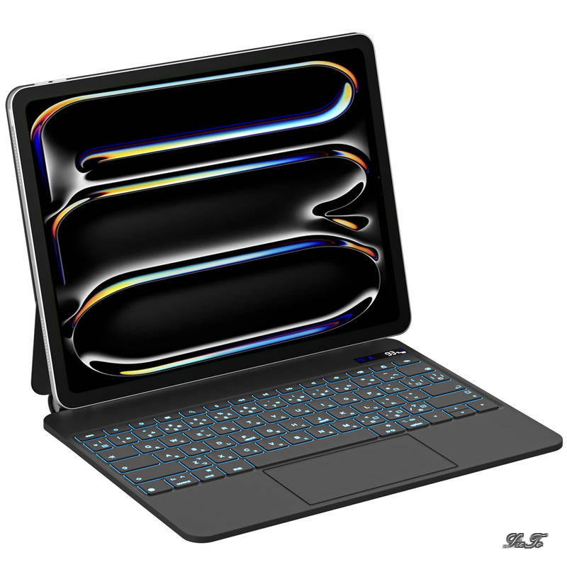 Rakuten - 【送料無料】SUKEBON 2025 iPad Pro（M4/M5）13インチ用キーボード 電量表示 トラックパッド付き 日本技適認証取得 日本語配列 磁気設計 角度調整 バックライト 18ヶ月メーカー保証 日本語説明書付き 黒