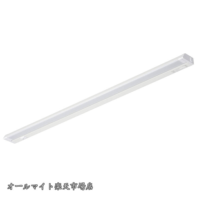 Rakuten - 【送料無料】LEDイーブライトスリム多目的灯 コンセント式 昼光色 14W 857mm スリム キッチン 棚下灯 LT-NLES14D-HN 06-4034 OHM