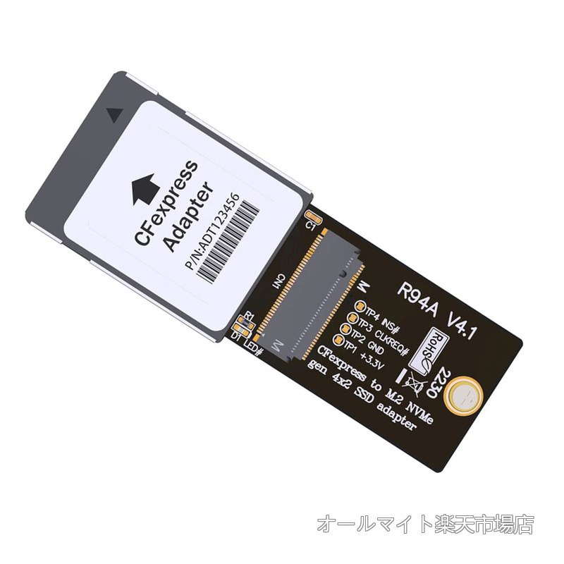 Rakuten - 【送料無料】Type-B CF-Express to NVMe 2230 M.2 M-Key CH SN530 SSD アダプター CFE Xbox Series X&S PCIe4.0 拡張メモリーカード用