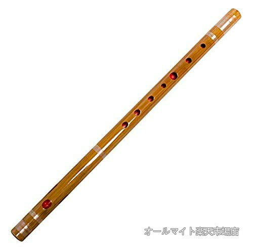 Rakuten - 【送料無料】山本竹細工屋 （YAMAMOTOTAKIZAYIKUYA) 竹製篠笛 7穴 白紐巻き 昇格版六本調子 伝統的な楽器 竹笛横笛 (白巻)