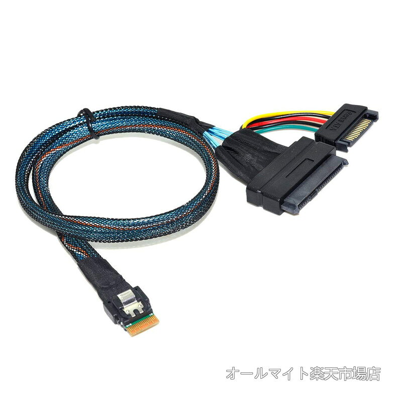 Rakuten - 【送料無料】Cablecc U.2 U2 SFF-8639 to Slimline SFF-8654 4i NVME PCIe SSDケーブル メインボード SSD 750 p3600 p3700 M.2 50CM用