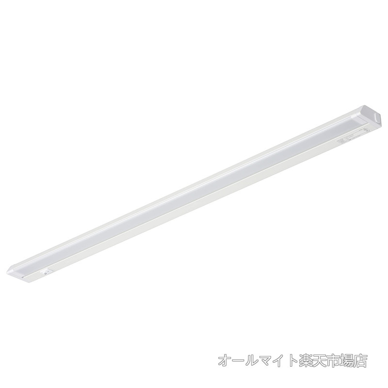 Rakuten - 【送料無料】オーム(OHM) LEDイーブライトスリム多目的灯 コンセント式 電球色 14W 857mm スリム キッチン 棚下灯 オーム電機 LT-NLES14L-HN 06-4033