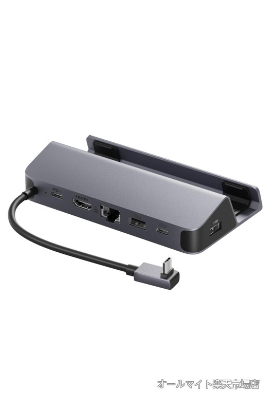 -C ハブ (6-in-1 For Game Console) Steam Deck 高速データ転送 最大100W充電 USB PD対応 4K (60Hz) HDMI 2.0 ポート 1Gbps イーサネットポート Aポート Cポート/Asus