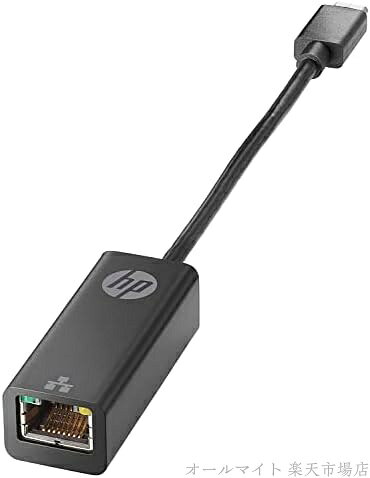 USB-C to RJ45 イーサネットアダプター 軽量プラグアンドプレイ Windows Mac Chrome対応 データ転送対応 ブラック 180×21×17mm