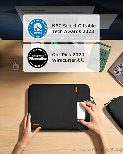 【送料無料】【送料無料】tomtoc 360°耐衝撃 パソコンケース 13インチ MacBook Air M5/M4/M3/M2/M1 2026-2018 / 13型 MacBook Pro M2/M1 2024-2016対応 保護 スリーブ 13インチ MacBook Neo A18対応 ノートPCインナーバッグ ガジェットポーチ ブラック allmight1-10060929 オールマイト 楽天市場店 サンプル画像2