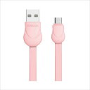 JOYROOM ジョイルーム スマホ microUSB 急速充電 転送ケーブル 2.4A 1.0m Waves ピンク スマートフォン 充電ケーブル 高出力 丈夫 長持ち 心地よい手触り 断線防止 絡まない 【S-L121】(2)