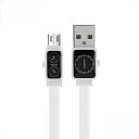 microUSB ケーブル マイクロusb ケーブル スマホ 充電器 REMAX リマックス 充電 転送ケーブル 2.4A 1.0m WATCH DATA CABLE ホワイト 時計 デザイン おしゃれ かっこいい 3カラー 【RC-113m】