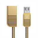 microUSB ケーブル マイクロusb ケーブル スマホ 充電器 REMAX リマックス オス USB2.0 TypeA メス 充電 転送ケーブル 2.1A 1.0m Linyo ゴールド 金属 曲げに強い 長持ち 絡みにくい 3カラー …