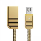 microUSB ケーブル マイクロusb ケーブル スマホ 充電器 REMAX リマックス オス USB2.0 TypeA メス 充電 転送ケーブル 2.1A 1.0m Linyo ゴールド 金属 曲げに強い 長持ち 絡みにくい 3カラー 【RC-088m】